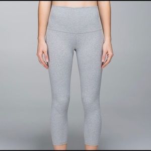 Lululemon Wunder Under Crop Cotton Roll Down.